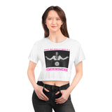 Kamala Harris crop top T-Shirt coconut tree quote funny shirt ladies womens unisex Tee Shirt Crop Tee (AOP)