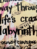 THE DROWSY CHAPERONE "Still we bumble our way through life's crazy labyrinth" - ART