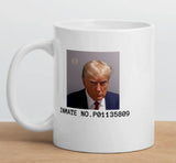 Atlanta inmate number Small font White glossy mug