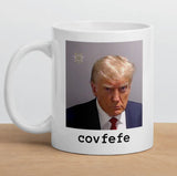 Atlanta mug shot Large font covfefe White glossy mug