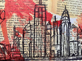NEW YORK CITY - Skyline Landscape City Illustration - ART