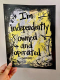 SHUCKED "I'm independently owned and operated" - ART
