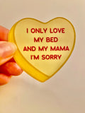 Drake bed mama Valentine's heart vinyl sticker