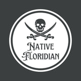 Pirate Native Floridian vinyl sticker