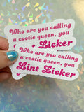 Cootie Queen Lint Licker vinyl sticker