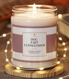 Dog Fart Extinguisher Scented Candle funny dog mom dog dad wife husband present gift idea girlfriend boyfriend pet puppy soy candle 9oz