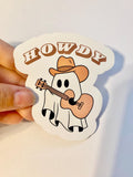 Howdy Ghost sticker Halloween