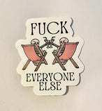 Funny skeleton sticker Halloween