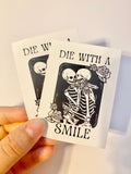 Gaga Bruno Mars sticker skeleton Die with a smile