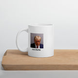 Atlanta mug shot Small font covfefe White glossy mug