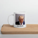 Atlanta mug shot Large font covfefe White glossy mug