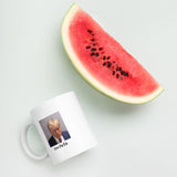 Atlanta mug shot Small font covfefe White glossy mug