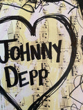 JOHNNY DEPP "Heart Johnny Depp" - ART
