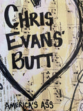 CHRIS EVANS "Heart Chris Evans Butt" - ART