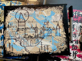 HARRY POTTER Hogwarts Skyline Illustration - ART