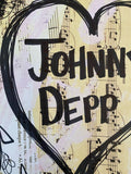 JOHNNY DEPP "Heart Johnny Depp" - ART