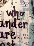 LORD OF THE RINGS "Not all who wander are lost" - ART