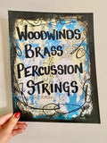 BAND "Woodwinds Brass Percussion Strings" - ART