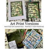 a collage of pictures with the words art print versions