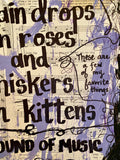 THE SOUND OF MUSIC "Raindrops on roses and whiskers on kittens" - ART