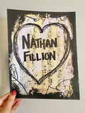 NATHAN FILLION "Heart Nathan Fillion" - ART