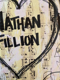 NATHAN FILLION "Heart Nathan Fillion" - ART