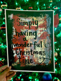 CHRISTMAS "Simply having a wonderful Christmas time" - ART
