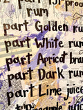 DRINKS "Cocktail recipe" - Personalized ART
