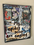 SPIDER-MAN "My spidey senses are tingling" Comic Book - CANVAS