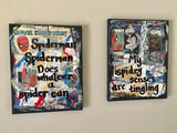 SPIDER-MAN "My spidey senses are tingling" Comic Book - CANVAS