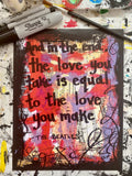 THE BEATLES "And in the end, the love you take is equal to the love you make" - ART
