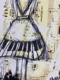 MUSIC Piano dress ballerina girl illustration - ART