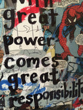 SPIDER-MAN "With great power comes great responsibility" - Comic Book ART