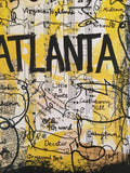 ATLANTA MAP "Atlanta yellow" - ART