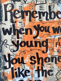 PINK FLOYD "Remember when you were young, you shone like the sun" - ART