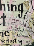 TUCK EVERLASTING "I'm left with nothing but time" - ART