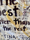 TINA TURNER "You're simply the best, better than all the rest" - ART