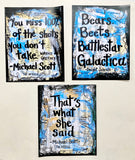 THE OFFICE "You miss 100% of the shots you don't make" - ART