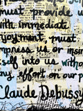 CLAUDE DEBUSSY "Beauty must appeal to the senses, must provide us with immediate enjoyment" - ART