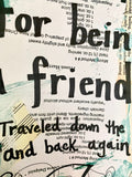 THE GOLDEN GIRLS "Thank you for being a friend" - ART