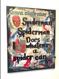 SPIDER-MAN "Spiderman, Spiderman. Does whatever a spider can" - Comic Book ART