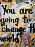 SUPERMAN "You are going to change the world" - Comic Book ART