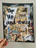 SUPERMAN "Up, up and away" - Comic Book ART