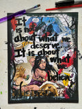 WONDER WOMAN "It is not about what we deserve. It is about what we believe" - Comic Book ART