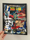 BATMAN "I'm vengeance, I'm the night, I am Batman" Comic Book ART