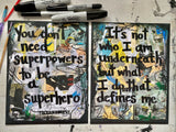 BATMAN "You don't need super powers to be a super hero" - Comic Book ART