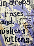 THE SOUND OF MUSIC "Raindrops on roses and whiskers on kittens" - ART