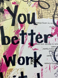 BRITNEY SPEARS "You better work bitch" - ART