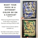 LADY GAGA "I'd rather be dry, but at least I'm alive. Rain on me" - CANVAS