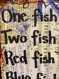DR. SEUSS "One fish two fish red fish blue fish" - ART